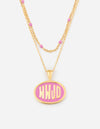 Pink WWJD Necklace Set