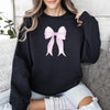 Pink Ribbon Coquette Bow Valentine's Day Romantic Ribbon Motif Graphic Sweatshirt