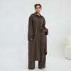 Pinstripe Oversized Shirt & Wide-Leg Trouser Set(MS452)