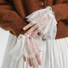 Pleated Lace Mesh Cuff Sleeves (MAC425)