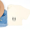 Dancing Skeletons Halloween Pocket Comfort Colors Tee Premium Soft Garment Dyed Cotton
