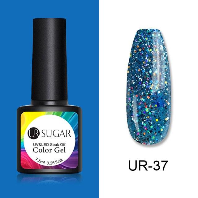 Popular 2022 Modern New Elegant Silver Purple Nail Gel Polish 7.5ml UV Manicuring Elegant Glossy Colororful Stylish Nail Design For Women