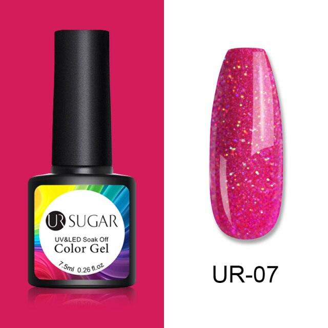Popular 2022 Modern New Elegant Silver Purple Nail Gel Polish 7.5ml UV Manicuring Elegant Glossy Colororful Stylish Nail Design For Women