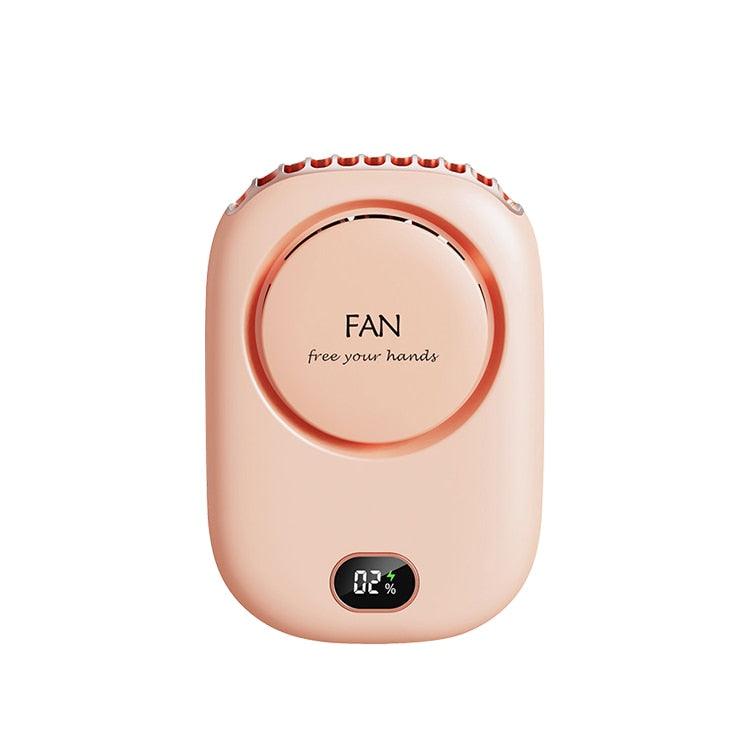 Portable Lazy Hanging Neck Fan Mini Cooling Fans Bladeless USB Rechargeable Sports Cooling Fan For Outdoor Sports Travel Personal Fan for Neck Portable USB Mini Fan