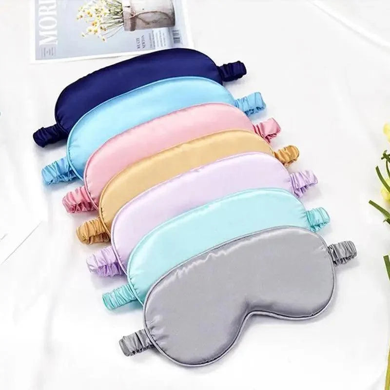 Portable Sleeping Eye Mask Cover Eye Patch Smooth Blindfold Rest Relax Eye Cover Soft And Comfortable Night Blindfold For Women
