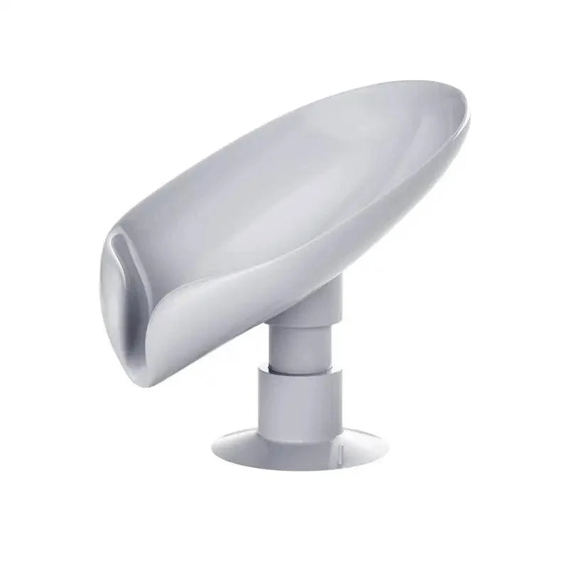 Portable Soap Dish Leaf Shape Soap Holder Leaf Shaped Soap Box Soap Dish For Bathroom Suction Cup Bathroom Storage For Soap Soap Dishes Sponge Container with Suction Cup Leaf Shape Self Draining for Bathroom Kitchen Sink