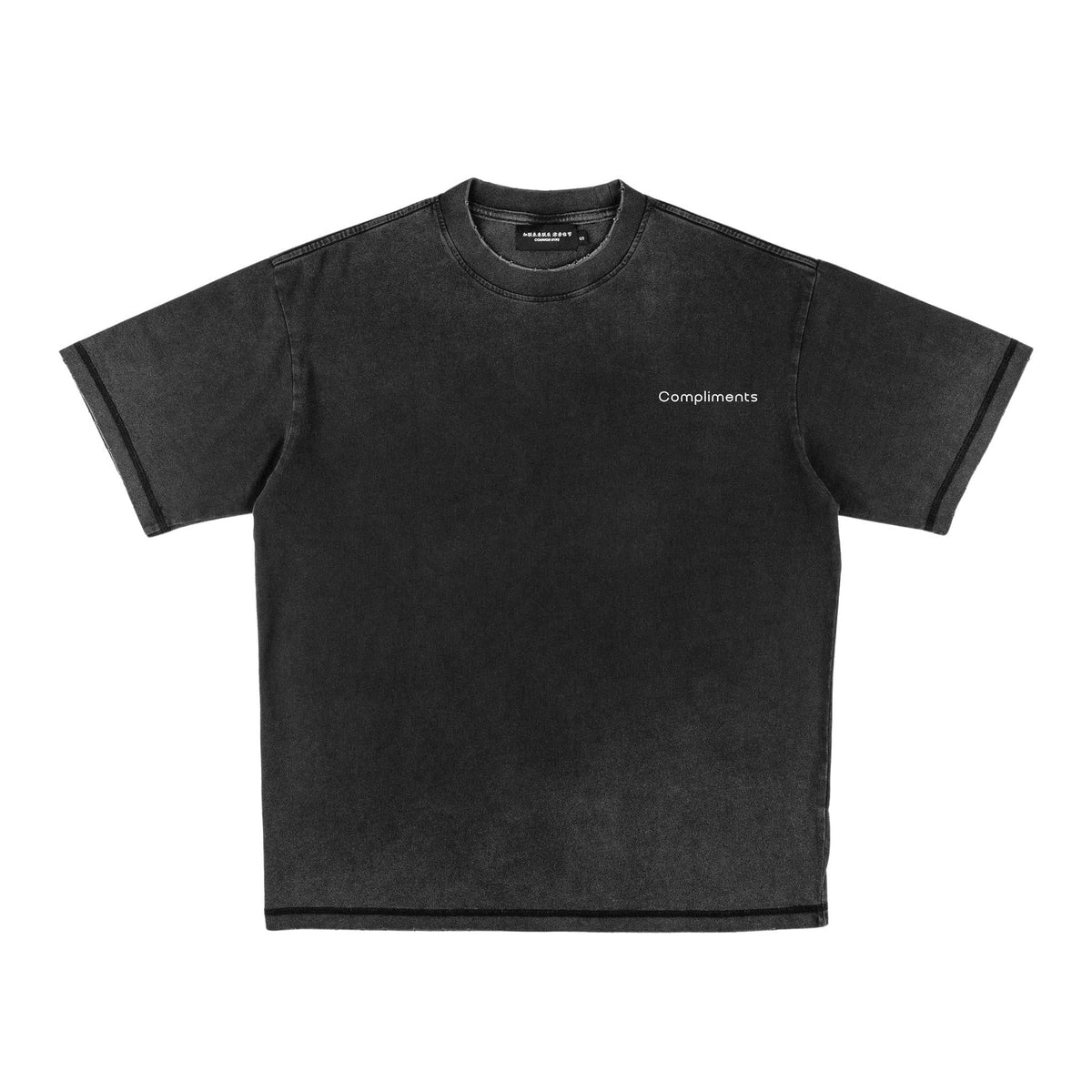 Compliments Never Win, Never Lose Black Vintage Tee