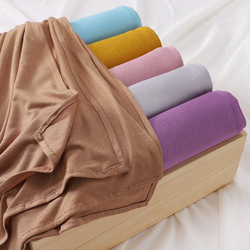Premium Boho Style Large Mercerized Cotton Hijab (MH114）