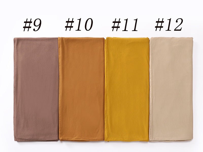 Premium Boho Style Large Mercerized Cotton Hijab (MH114）