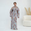 Print Stretch Maxi Dress(MS429)
