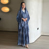 Printed Cardigan Abaya Collection | Modest Luxury Loungewear Feather-Print Robes (MOA194)