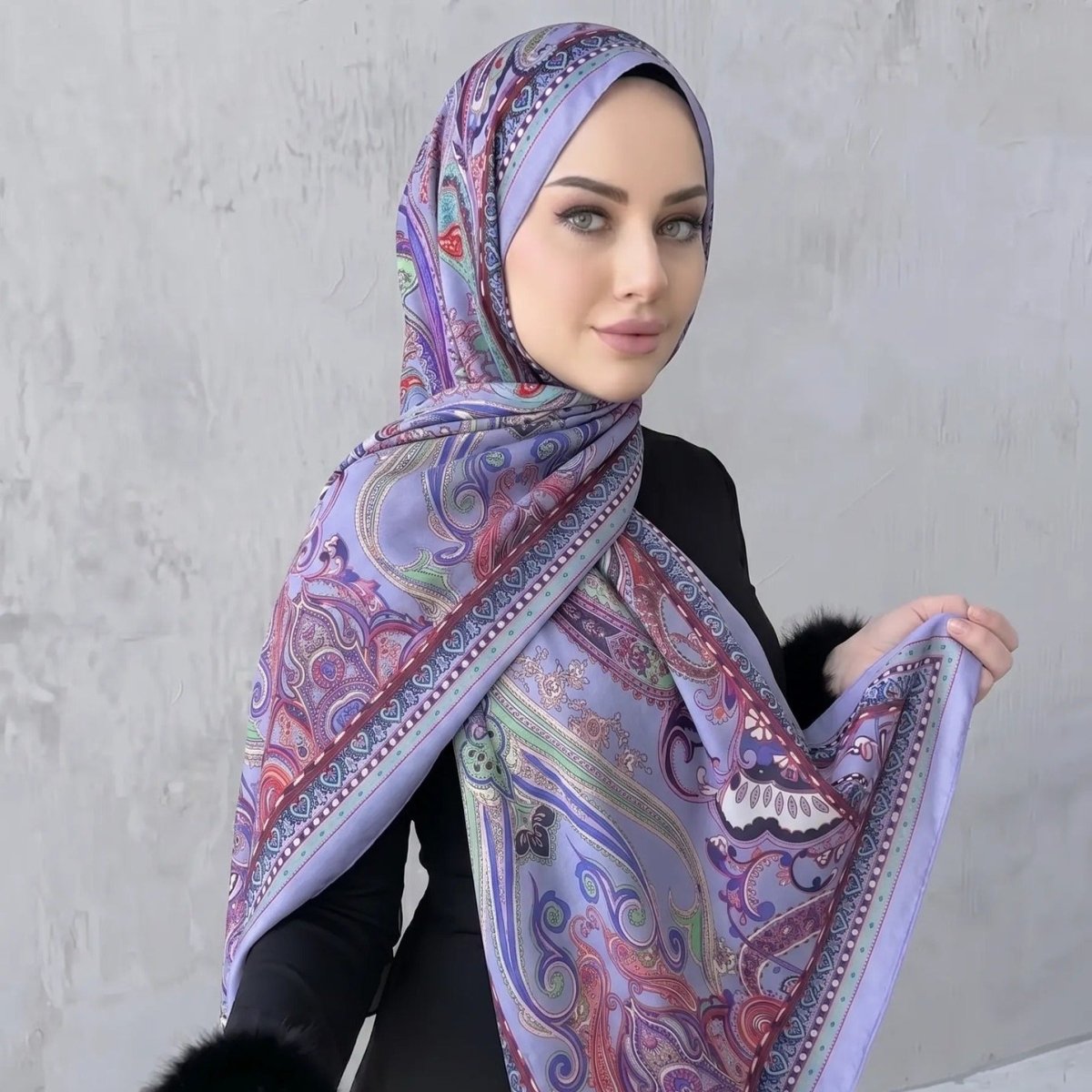 Printed Hijab Scarf(MH239)