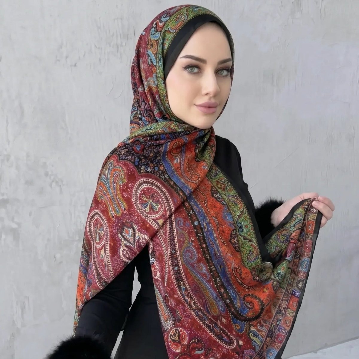 Printed Hijab Scarf(MH239)