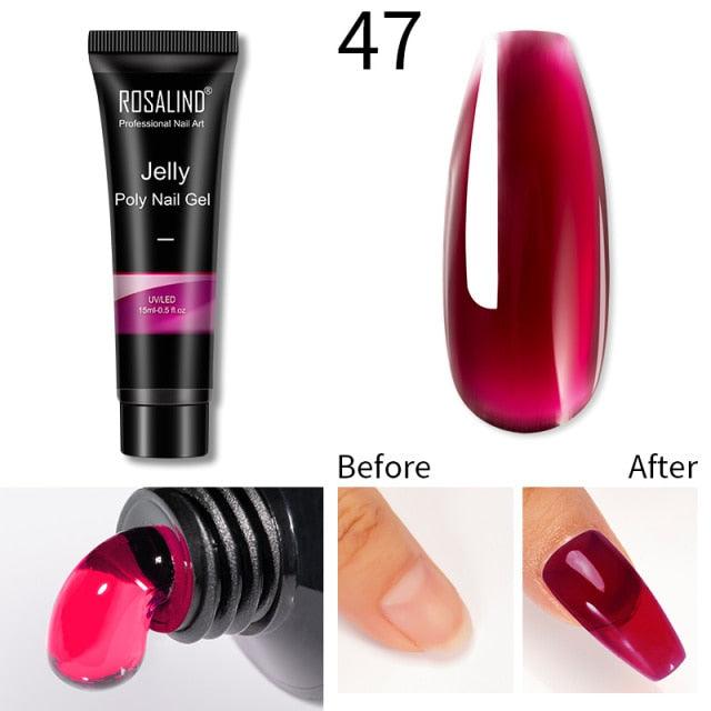 New Popular Nail Polish Gel 15ml UV Nail Extension Gel Permanent Nail Art Manicure Design Fashion Gel For Womens