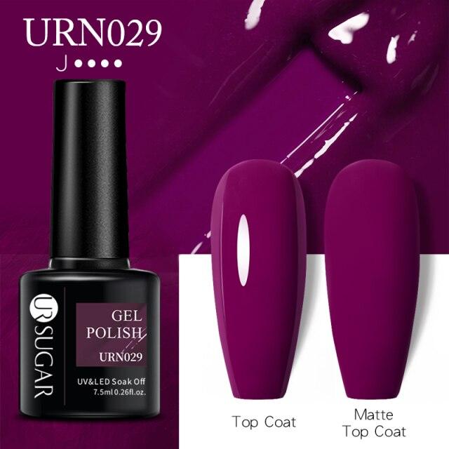Matte Pink Blue Gel Nail Polish Semi Permanent LED Nail Art Design Elegant Warm Colors For Womens