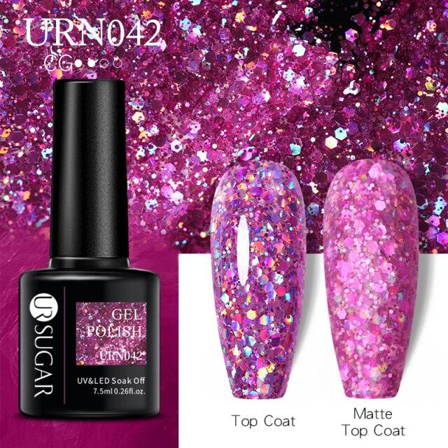Matte Pink Blue Gel Nail Polish Semi Permanent LED Nail Art Design Elegant Warm Colors For Womens