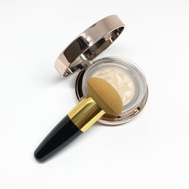 Professional Women Beauty Sponge Mushroom Head Powder Puff With Handle Smooth Shaped Make Up Colorful Sylish Design