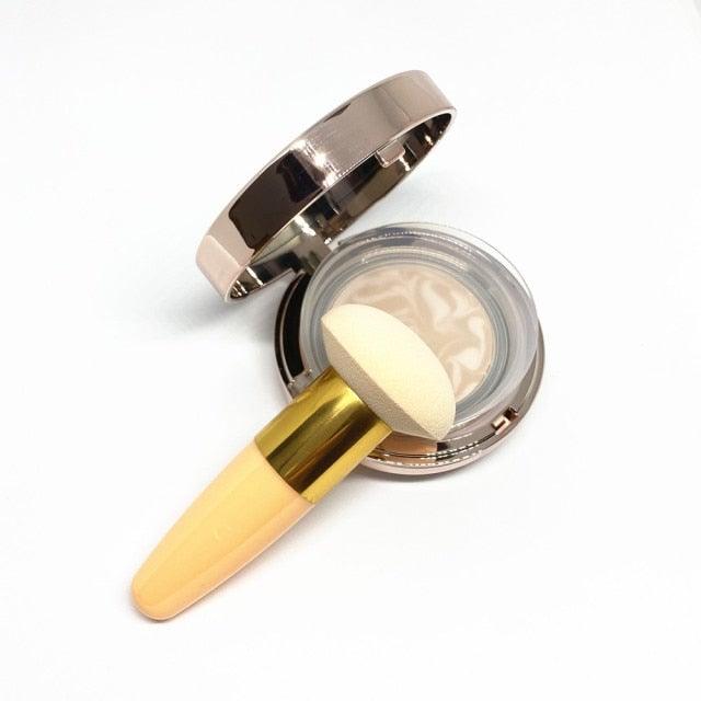 Professional Women Beauty Sponge Mushroom Head Powder Puff With Handle Smooth Shaped Make Up Colorful Sylish Design