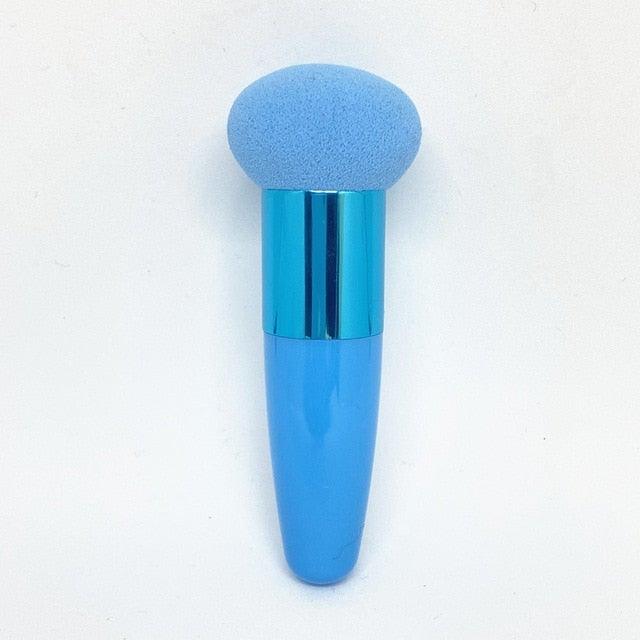 Professional Women Beauty Sponge Mushroom Head Powder Puff With Handle Smooth Shaped Make Up Colorful Sylish Design