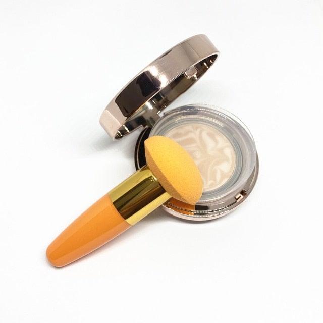 Professional Women Beauty Sponge Mushroom Head Powder Puff With Handle Smooth Shaped Make Up Colorful Sylish Design