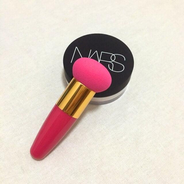 Professional Women Beauty Sponge Mushroom Head Powder Puff With Handle Smooth Shaped Make Up Colorful Sylish Design