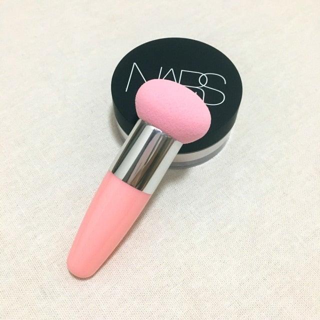 Professional Women Beauty Sponge Mushroom Head Powder Puff With Handle Smooth Shaped Make Up Colorful Sylish Design