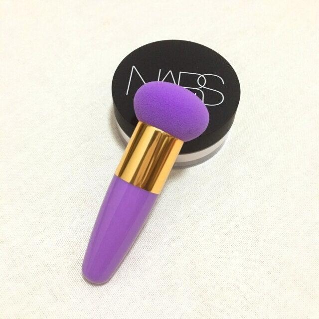 Professional Women Beauty Sponge Mushroom Head Powder Puff With Handle Smooth Shaped Make Up Colorful Sylish Design