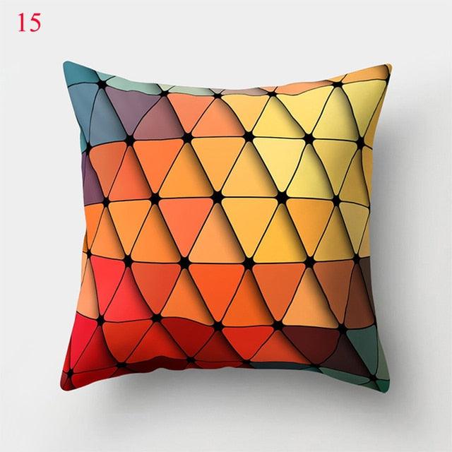 Rainbow Pillowcase Colorful Pillow Covers Cushion Cover Rainbow Throw Pillow Case Cushion Covers Abstract Swirl Rainbow Blue Green Red Bright Colors Wave Blend Throw Pillow Covers
