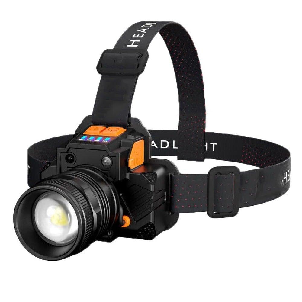Rechargeable High Lumens Work Headlight Ultra Bright Headlamp LED Headlight Sensor Powerful  Head Lamp Waterproof Flashlight For Adults Running Hiking Camping Fishing