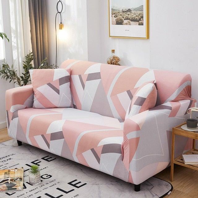 Refreshing Style Slipcover Sofa Cover Sectional Elastic Couch Case For Different Sofa All-Inclusive Slip-Resistant Living Room Stretch Loveseat Slipcover Washable Furniture Protector