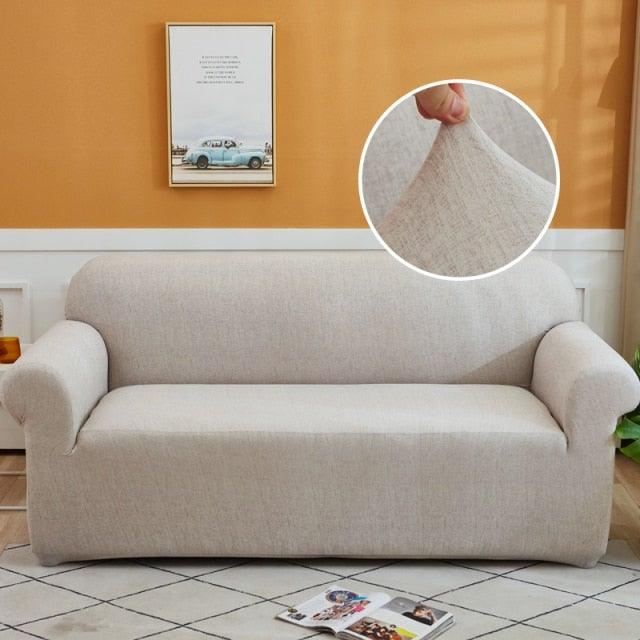 Refreshing Style Slipcover Sofa Cover Sectional Elastic Couch Case For Different Sofa All-Inclusive Slip-Resistant Living Room Stretch Loveseat Slipcover Washable Furniture Protector