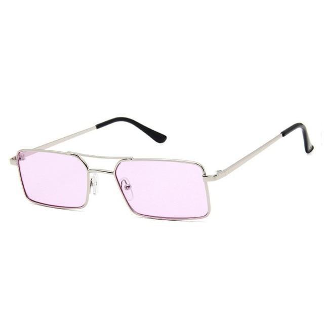 Retro Summer Rectangle Sunglasses For Women Glasses Style New Vintage Design Sun Glasses Metal Lightweight Frame Glasses For Women