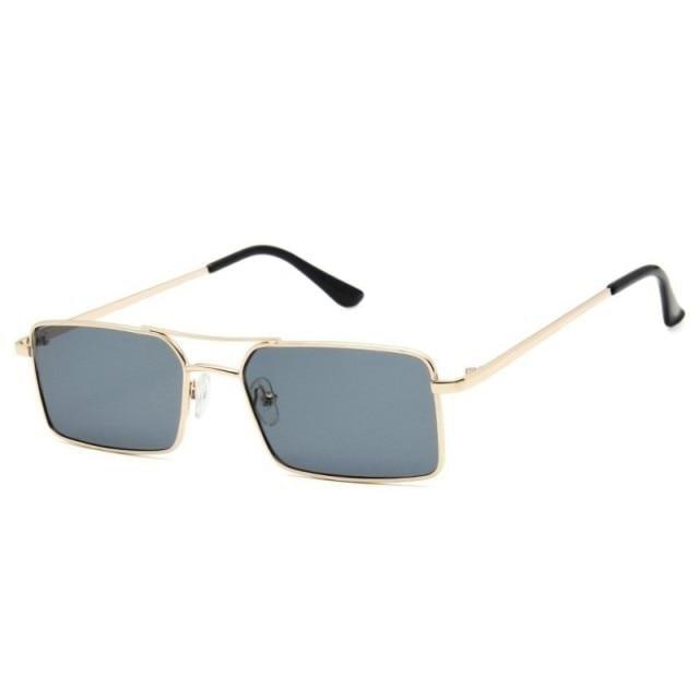 Retro Summer Rectangle Sunglasses For Women Glasses Style New Vintage Design Sun Glasses Metal Lightweight Frame Glasses For Women