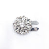 Rhinestone Button Covers | Crystal Flower Decorative Clips(MAC359)