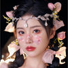 Rhinestone-Encrusted Hair Clip with Forehead Pendant Accent (MAC329)