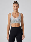 Iridescent Silver Crop Top