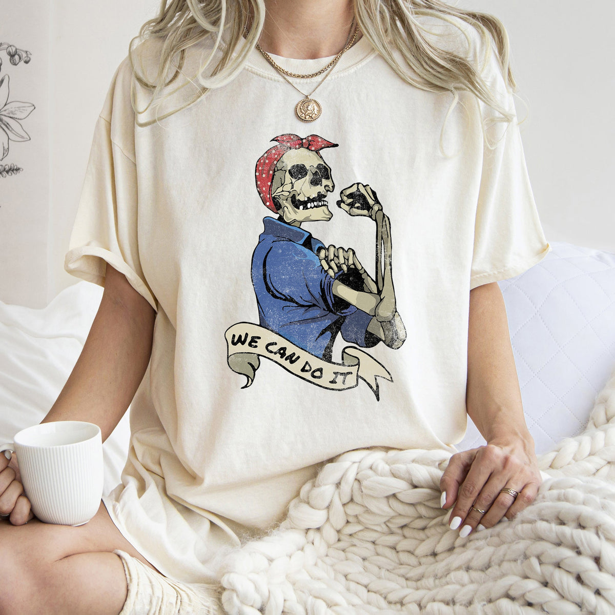 Rosie The Riveter We Can Do It Retro Halloween Iconic Poster Artwork Edition Comfort Colors Tee