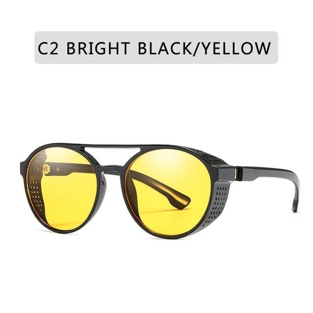 Round Vintage Sunglasses Retro Eyewear For Men Women Classic Sunglasses For Women & Men Retro Style Goggles In Round Shape Flip Up Driving Glasses Vintage Style & Fashionable  Eyewear