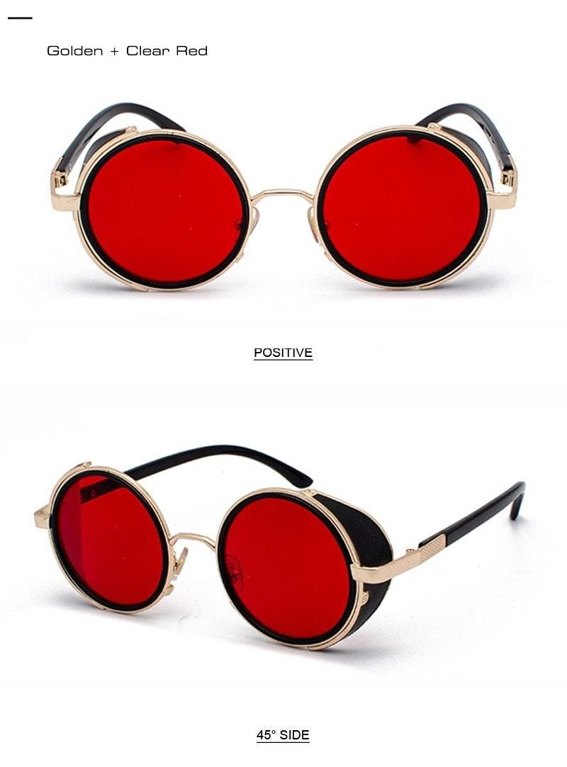 Round Vintage Sunglasses Retro Eyewear Style Sunglasses For Women New Retro Shape Coating Sunglasses For Men New Round Shape  Sunglasses & Classic Design Sunglasses