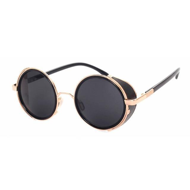 Round Vintage Sunglasses Retro Eyewear Style Sunglasses For Women New Retro Shape Coating Sunglasses For Men New Round Shape  Sunglasses & Classic Design Sunglasses