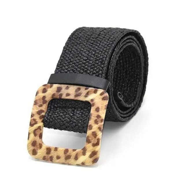 Round Wooden Smooth Buckle Waistbands For Women Vintage Design Skinny Dress Belt Charming Gift For Ladies