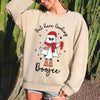 Boojee Ghost Bougie Christmas Holiday Humor Cozy Winter Wardrobe Festive Spirit Sweatshirt