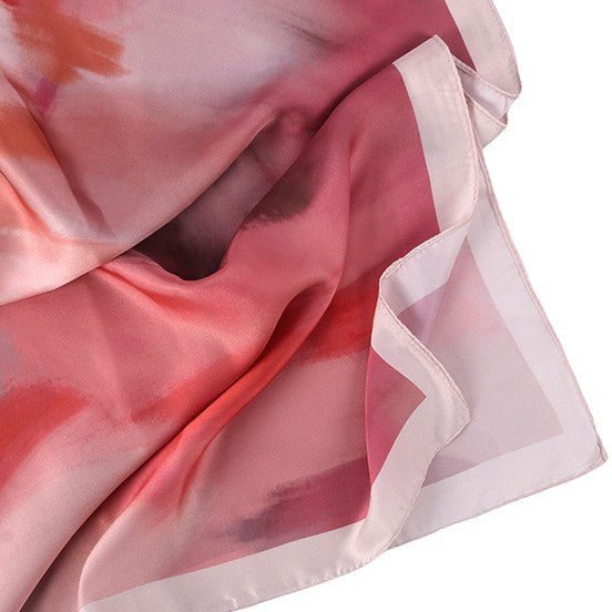 Satin Silk Printed Hijab Scarf | Printed Satin Hijab Scarf (MH217)