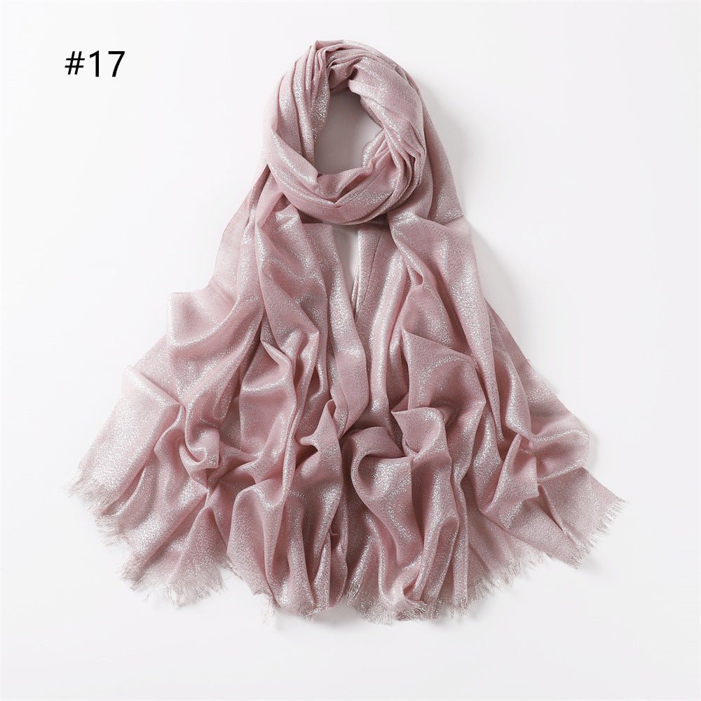 Shining Artificial Bright Silk Hijab (MH100)