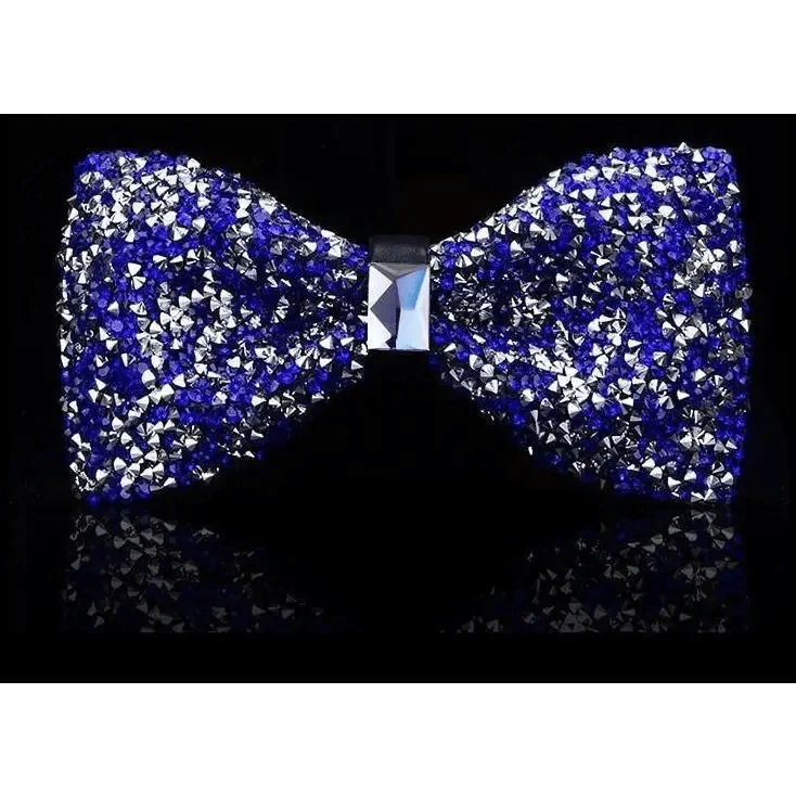 Shiny Butterfly Men Bowtie Sparkling Wedding Bridegroom Bow Ties  Adjustable Length Party Bowties