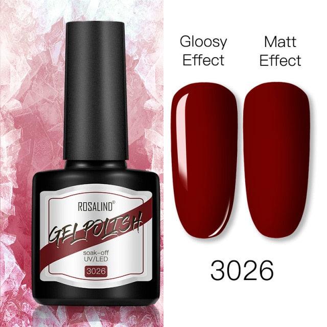 Shiny Womens Gel Nail Polish Permanent Painting Glossy Matte Effect For Manicure Nail Art Design For Womens and Girls