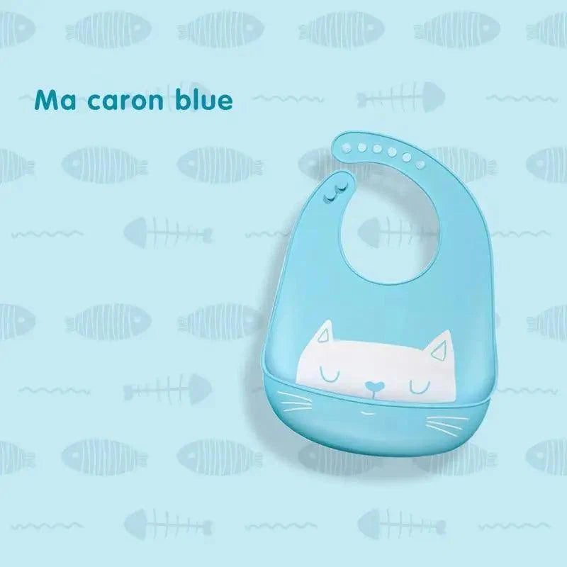 Silicone Bibs For Kids Newborn Baby Feeding Tableware Waterproof  Baby Bibs For Toddler Bib For Kids