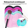 Silicone Makeup Brush Cleaning Pad -  Portable Makeup Cleaning Washing Tool Scrubber