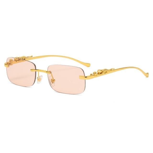 Simple Design Stylish Fashionable Sunglasses Vintage Square Shape Sunglasses For Women & Men New Luxury Design Popular Travel Driving Metal Frame Sun Glasses Anti Blue Light Summer Eyeglasses