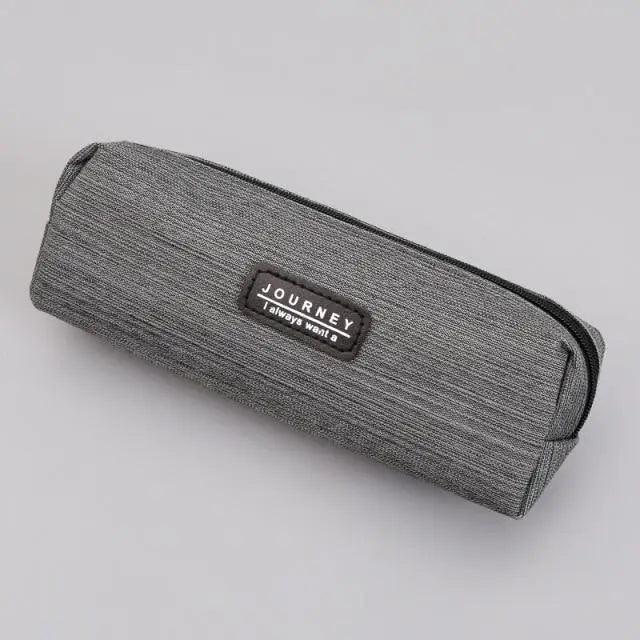 Simple Small Square Waterproof Pencil Case Stationery Case For Students Unique Pencil School Case